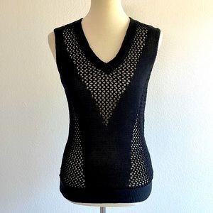 Robert Rodriguez knitted black top. Size S. New